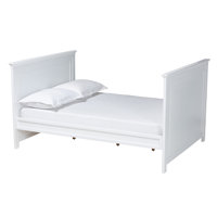 Ceri Classic And Traditional White Finished Wood Twin Size Daybed by Red Barrel Studio