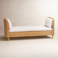 Demeatra Diva Bohemian Light Honey Rattan Daybed by Bayou Breeze