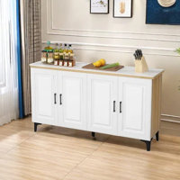 Modern Kitchen Island with Ample Storage and Sleek Design by Artistic Soul XKX Premium Furniture