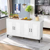 Modern Kitchen Island with Ample Storage and Sleek Design by Artistic Soul XKX Premium Furniture
