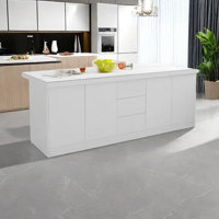 Marble Top Kitchen Island by Artistic Soul XKX Premium Furniture
