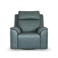 Titus Swivel Gliding Recliner With Power Headrest, Lumbar, Heat & Massage by Flexsteel