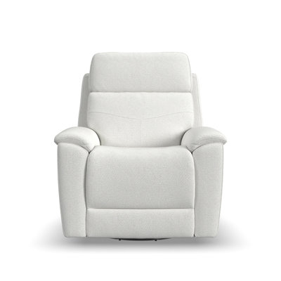 Rex Swivel Gliding Recliner With Power Headrest & Lumbar