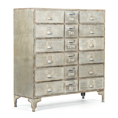 18-Drawer Vertical Filling Cabinet by Zentique