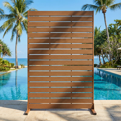 72"H HDPE Privacy Screen Fence Panel Freestanding Outdoor Privacy Screen for Patio Balcony Pool by XIYUYEU