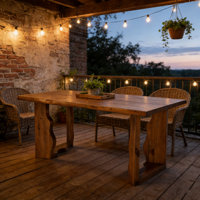 Farmhouse 63-Inch Solid Wood Dining Table,Rustic Kitchen Table For 4-6 Person For Kitchen & Dining Room by XDYZ