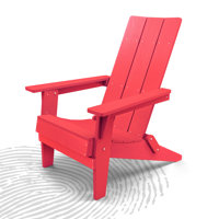 All Weather High Back HIPS Outdoor Folding Adirondack Chair by Beachcrest Home