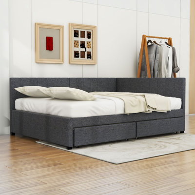 Full / Double Daybed With Two Drawers by YUNMA