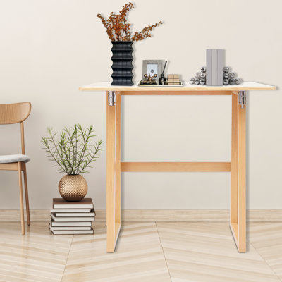 31.5" Wooden Standing Folding Table by YaoTown