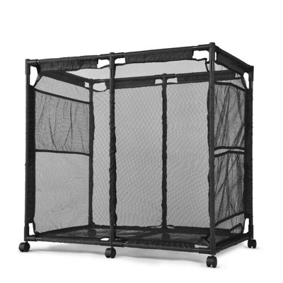 Yescom 35 Mesh Pool Storage Bin Rolling Cart Organizer by Yescom