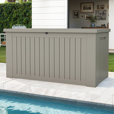 YITA 230 Gallons Water Resistant Resin Lockable Deck Box