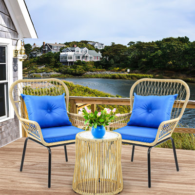 3 Piece Seating Group with Cushions by YITAHOME