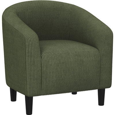Upholstered Accent Chair Fabric Club Chair by Yaheetech