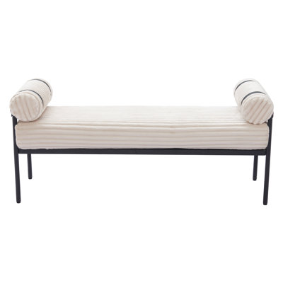 Barrow Bench Cream by Zuo Hospitality