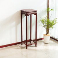 Standing Solid Wood Plant Stand for Living by Zhang