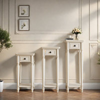 Classic Solid Wood Stand Open Shelves Rounded by Zhang
