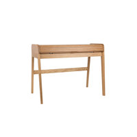 Barbier Wood Desk with Hutch by Zuiver