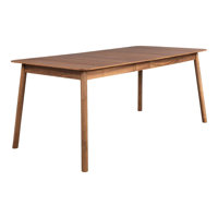 Glimps Walnut Solid Wood Dining Table by Zuiver