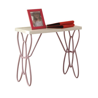 Corringham Rectangular Nightstand in White and Light Purple by Zoomie Kids