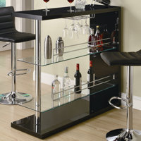 Kwesi Rectangular 2-shelf Bar Unit - Only Bar Included by Ivy Bronx