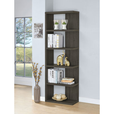 Loiseau 5-tier Bookcase by Millwood Pines